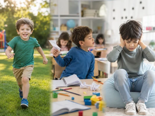 فرق شیطنت، بیشفعالی و اختلال حسی در کودک چیست؟ 3 فرق شیطنت، بیشفعالی و اختلال حسی در کودک چیست؟ درمان شیطنت یا بیش فعالی یا مشکل حسی در تهران